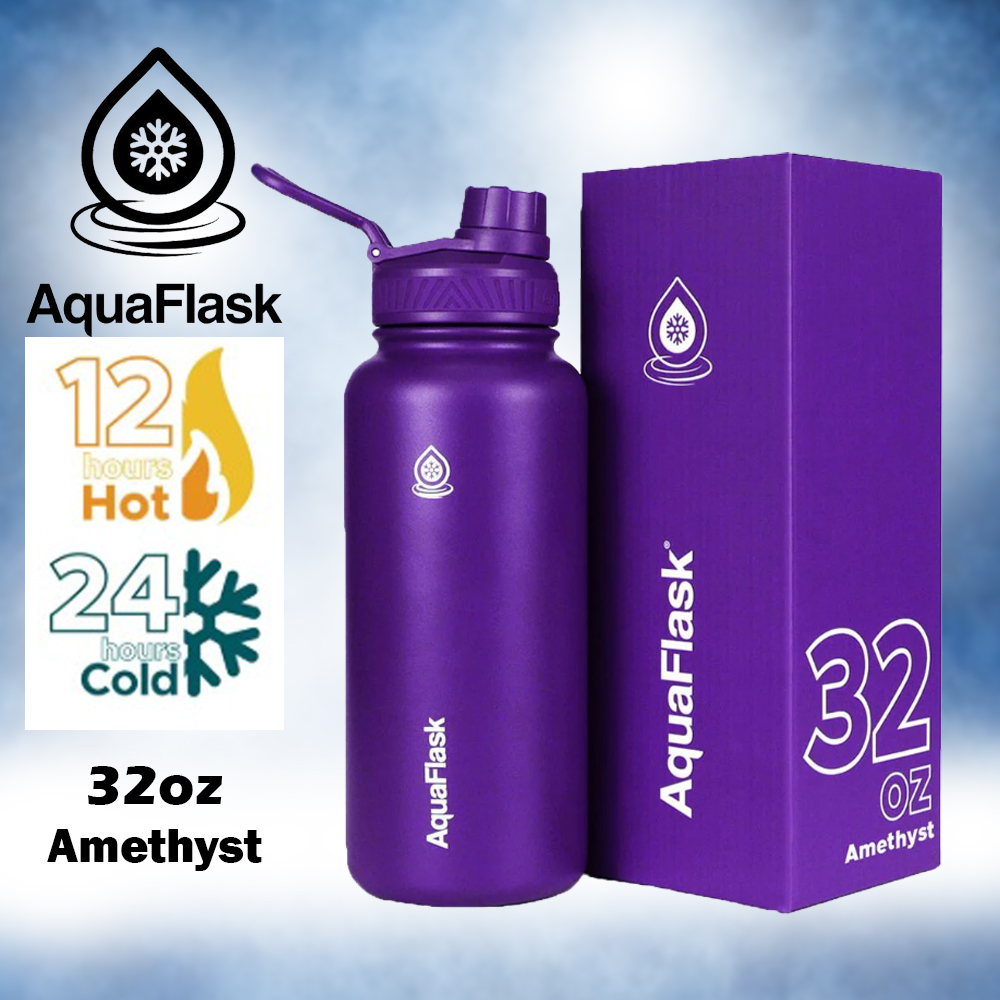 Aqua Flask Original Stainless-Steel Water Bottle - 32oz