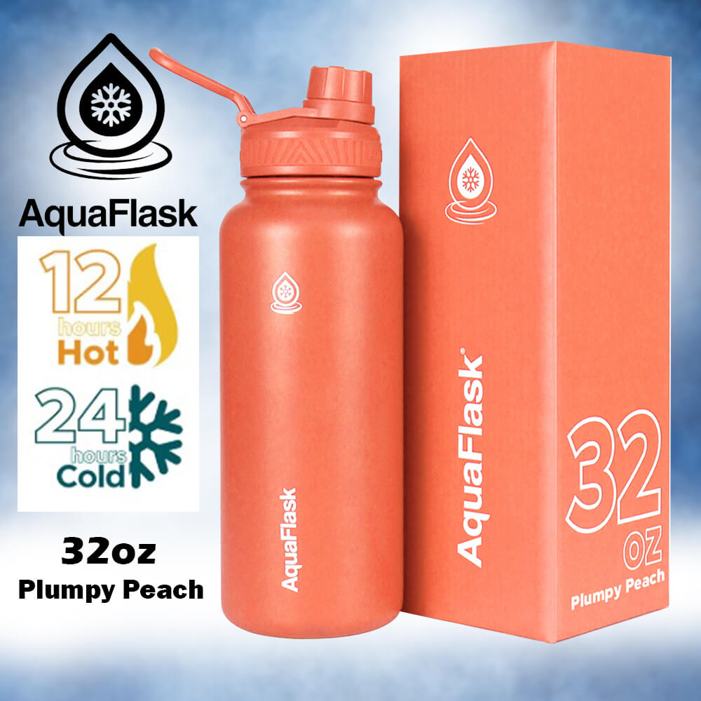 Aqua Flask Original Stainless-Steel Water Bottle - 32oz