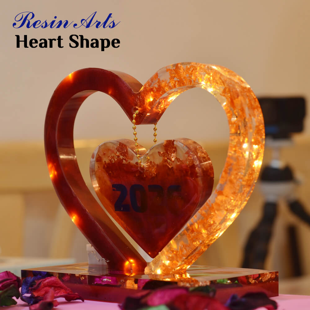 Resin Arts Heart Shape 1 ctr