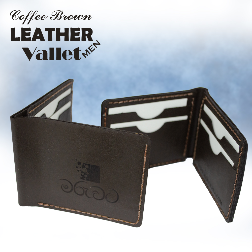 Coffee Brown Leather bifold Valet (7 Pocket) - Image 4