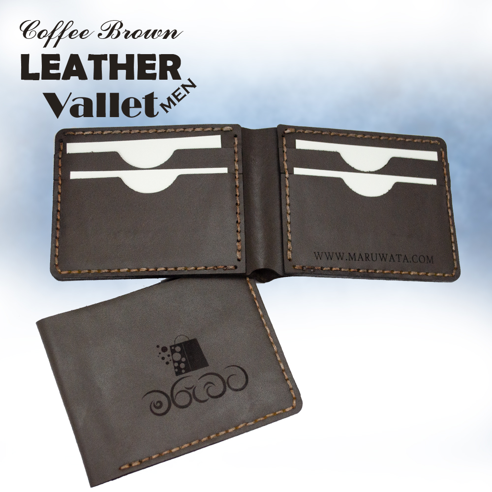 Coffee Brown Leather bifold Valet (7 Pocket) - Image 3