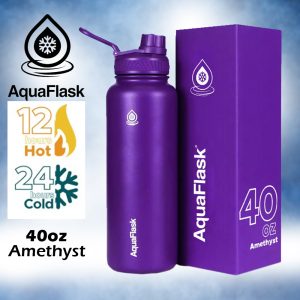 Aqua Flask Water Bottle – Amethyst