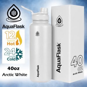 Aqua Flask Water Bottle – Arctic White