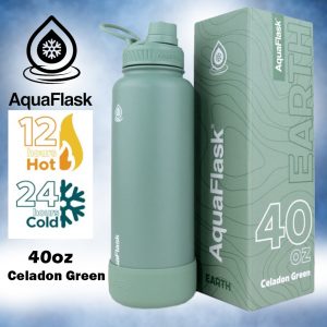 Aqua Flask Water Bottle – Celadon Green