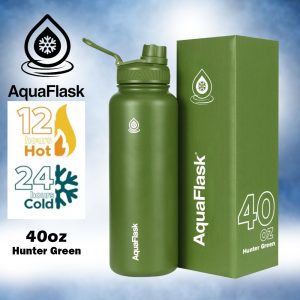 Aqua Flask Water Bottle – Hunter Green