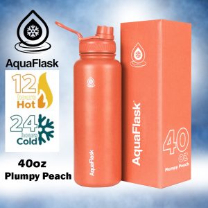 Aqua Flask Water Bottle – Plumpy Peach